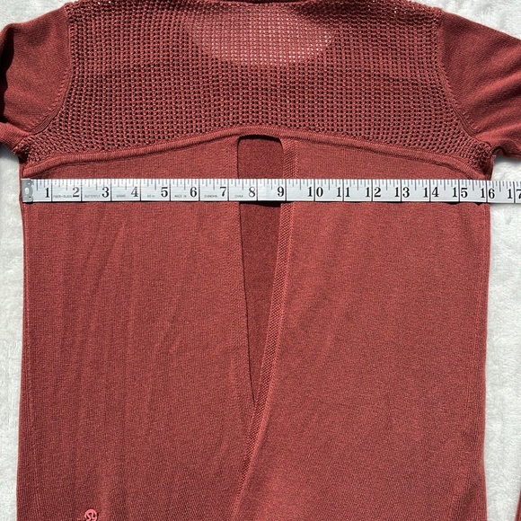 Lululemon Back to Balance Long Sleeve Sweater Rustic Clay Size XS Excellent - Picture 12 of 15